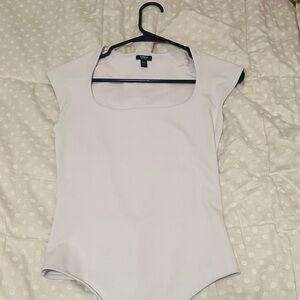 Express White Cap Sleeve Bodysuit